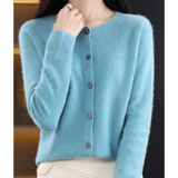 Grace | Pure Merino Wool Women's O-Neck Knitted Sweater