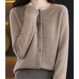 Grace | Pure Merino Wool Women's O-Neck Knitted Sweater