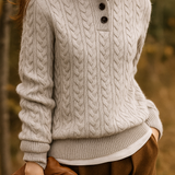 Arden Button-Up Cashmere Sweater