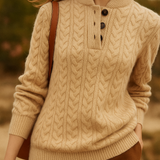 Arden Button-Up Cashmere Sweater
