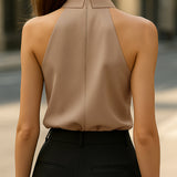 Mady | Blouse with Neck Tie Detail