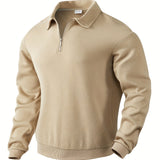 Oscar | Vintage Zip-Up Pullover with Geometric Design