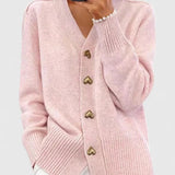 Isla – Heart Button Knit Cardigan