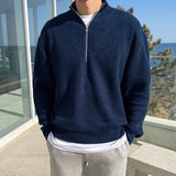 William - Zip Pullover Old Money for Men