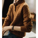 Arden Button-Up Cashmere Sweater