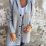 Adriana | Cardigan with Buttons and Hood