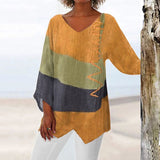 Hélène | Artistic Long Shirt with V-Neck