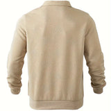 Oscar | Vintage Zip-Up Pullover with Geometric Design