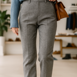 Colette Wool Herringbone Pants
