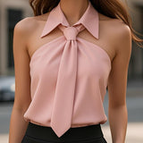 Mady | Blouse with Neck Tie Detail