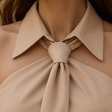 Mady | Blouse with Neck Tie Detail