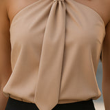 Mady | Blouse with Neck Tie Detail