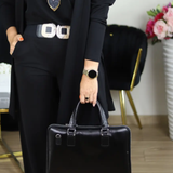 Elegant Long Cardigan & Top & Pants 3-Piece Set