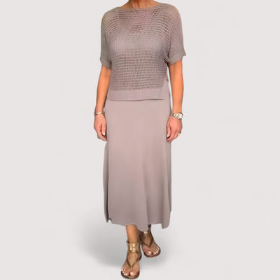 Eleanor | Dress with Knitted Top