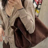 Kylie |  Brown Large Capacit Handbag