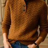 Arden Button-Up Cashmere Sweater