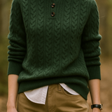 Arden Button-Up Cashmere Sweater