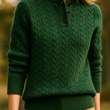 Arden Button-Up Cashmere Sweater