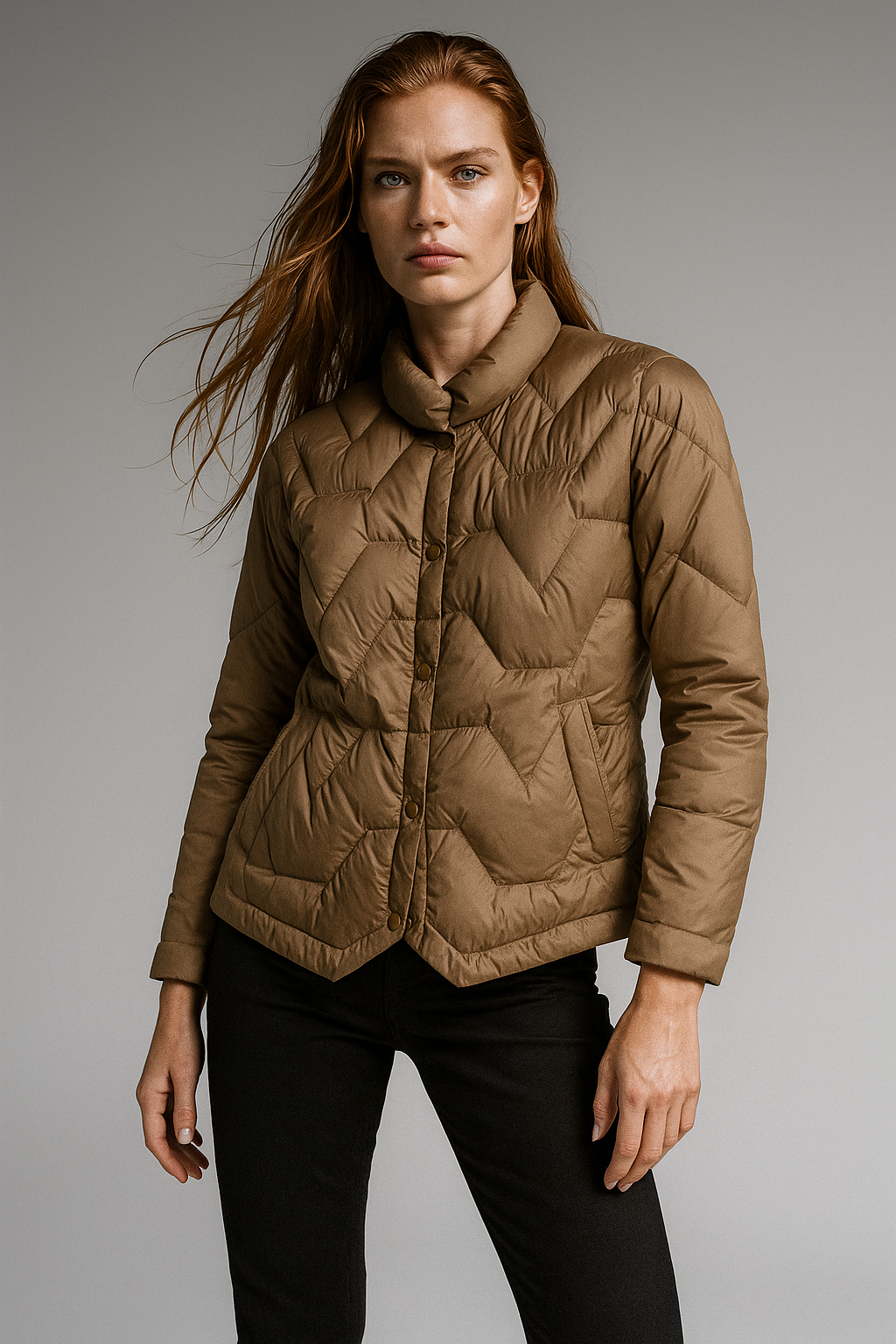 Natalie Quilted Down Jacket