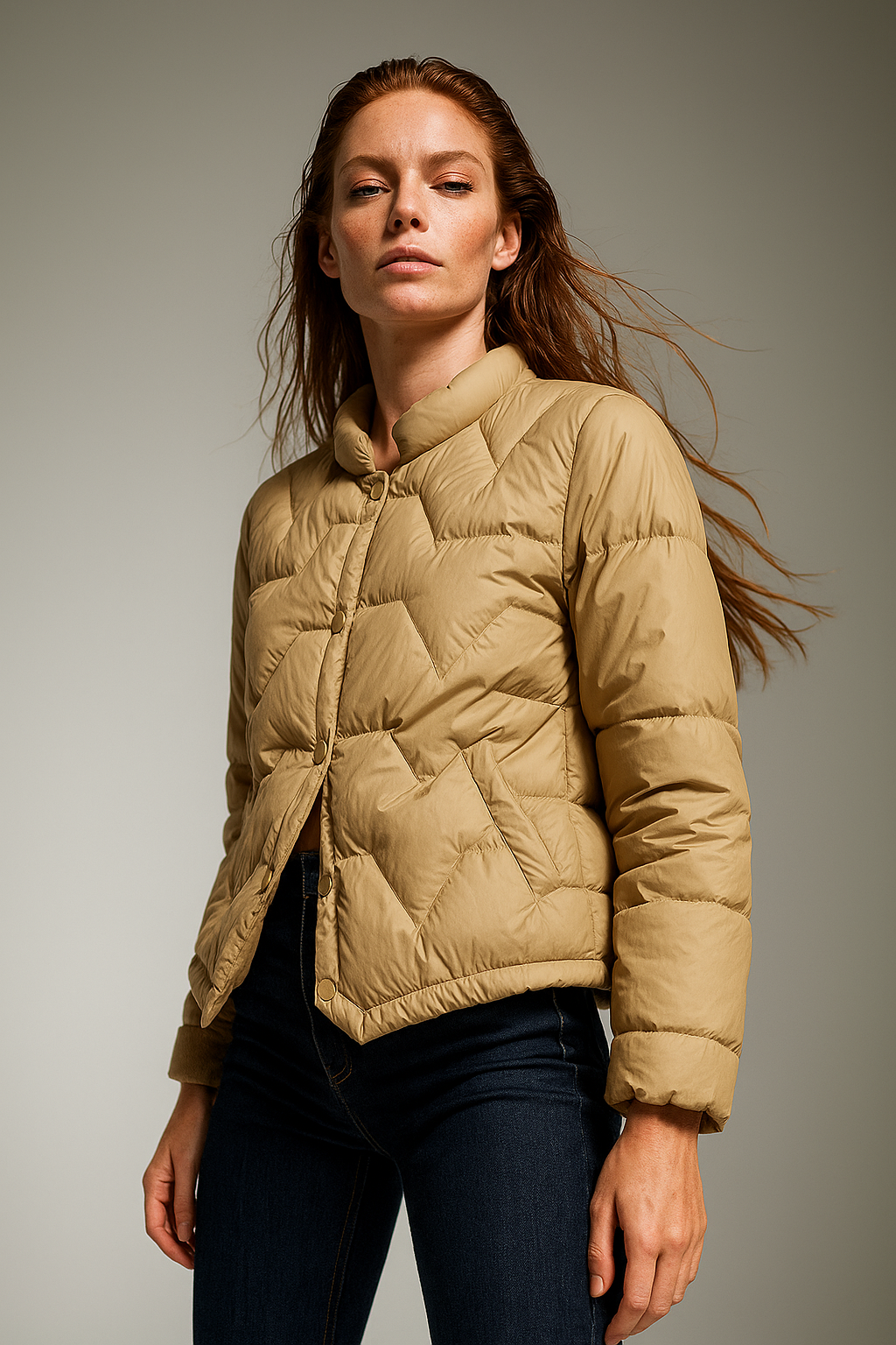 Natalie Quilted Down Jacket