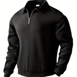 Oscar | Vintage Zip-Up Pullover with Geometric Design