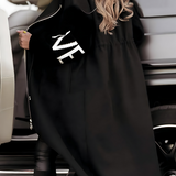PEGGY - Women's Jacket with Knitted Sleeves and Hood