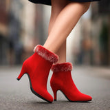 SHEENA SUEDE FUR BOOTS