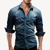Trey | Denim Western Shirt
