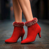 SHEENA SUEDE FUR BOOTS