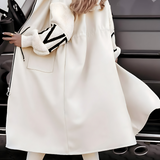 PEGGY - Women's Jacket with Knitted Sleeves and Hood