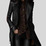 Grace | Elegant Leather Coat