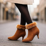 SHEENA SUEDE FUR BOOTS