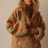 ÉLODIE - SHERPA PULLOVER COMFORT WITH BOHEMIAN STYLE