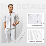 Jim | Cotton Linen Top & Pants Two-Piece Set