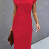 Adelina | Stylish Round Neck Dress