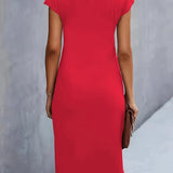 Adelina | Stylish Round Neck Dress