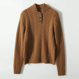 Arden Button-Up Cashmere Sweater