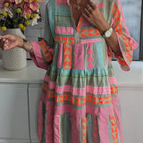 Juliane | Boho Tiered Swing Dress