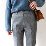 Colette Wool Herringbone Pants