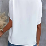 Annemie | Stylish V-Neck Flowing Blouse