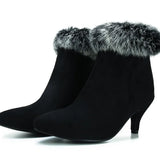 SHEENA SUEDE FUR BOOTS