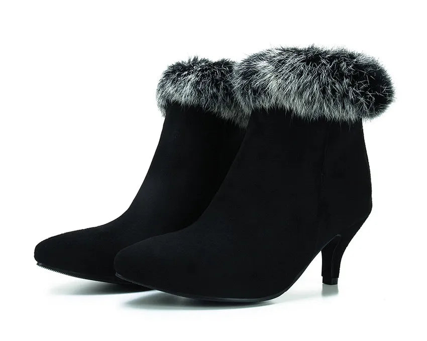 SHEENA SUEDE FUR BOOTS