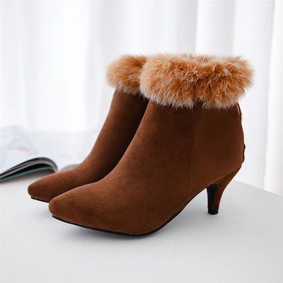 SHEENA SUEDE FUR BOOTS