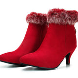 SHEENA SUEDE FUR BOOTS