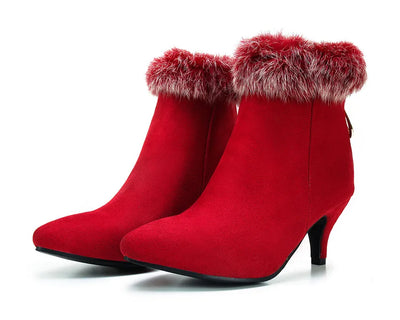 SHEENA SUEDE FUR BOOTS