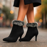 SHEENA SUEDE FUR BOOTS
