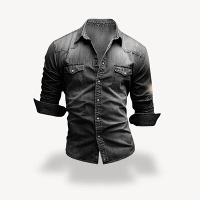 Trey | Denim Western Shirt