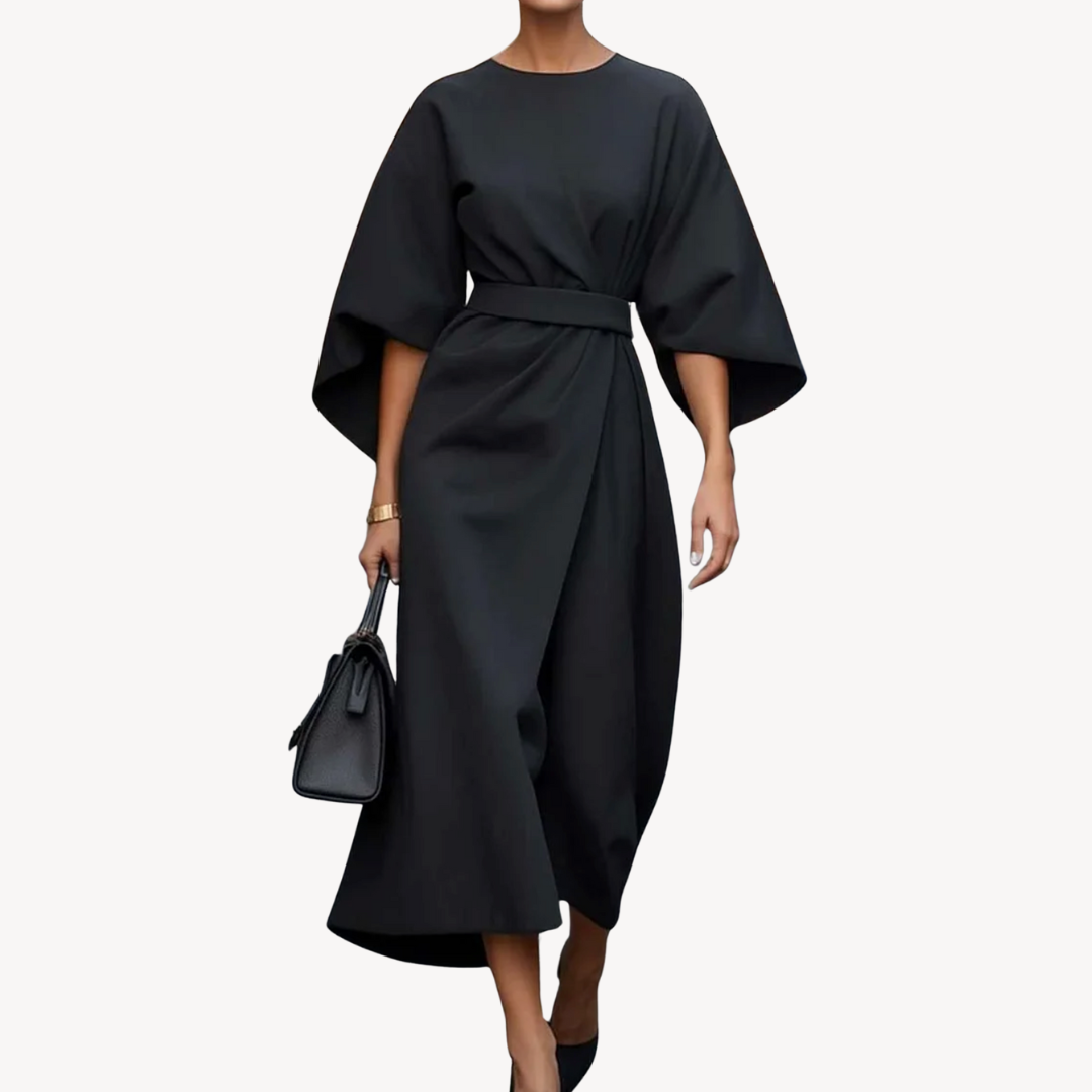 Macy | Women's Cotton Belted Midi Dress