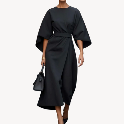 Macy | Women's Cotton Belted Midi Dress