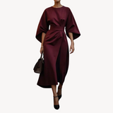 Macy | Women's Cotton Belted Midi Dress